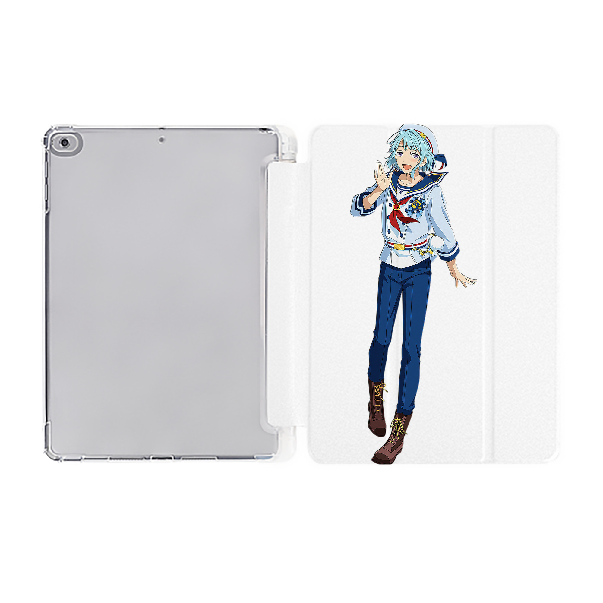 （画像用） あんさんぶるスターズ! Ensemble Stars IPad ケース ペン収納付き 三つ折りスタンド PUレザー×シリコン 対応機種9.5/10.5/10.9インチ